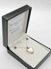 Heart Pendant & Earrings Set