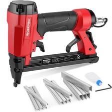 WORKPRO Air Staple Gun w/ 1884pcs 1/4"-5/8" Staples 22GA Pneumatic Stapler