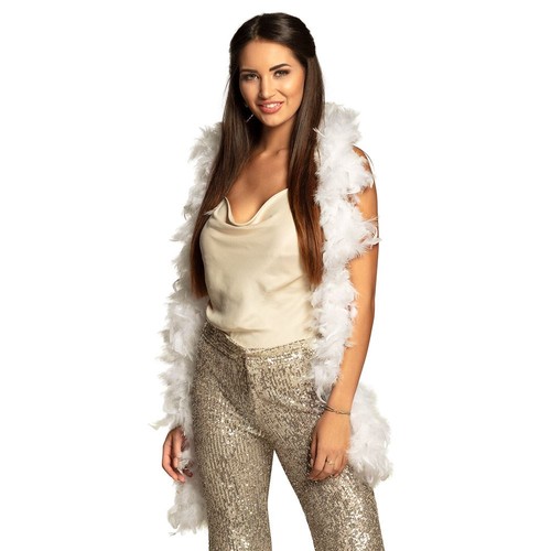 White feather boa - boa, 50gr.