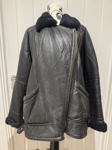 Vintage sheepskin leather - sheepskin,