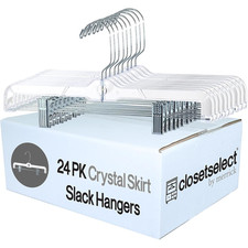 Skirt Hangers with Clips x24