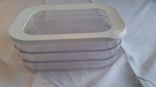 Mepal Modula 3-Layer Deli Meat Storage Container 1650ml with Lid - White