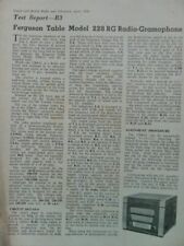 Ferguson Radio table Radio