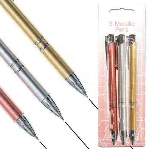 3pc black ink metallic ball - ink,