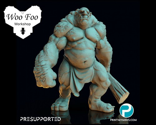 Stone troll troggoth miniature - stone,