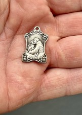 ANTIQUE SILVERED  MEDAL OF ST