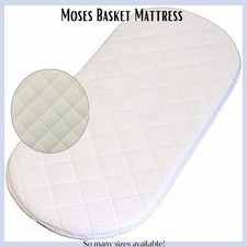Baby Moses Basket Mattress Extra Thick Comfy Cushy Anti Allergenic ALL SIZES