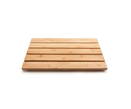 Natural bamboo bath mat - bath,