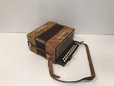 Antique Dix Langsschliff Senator Diatonic Button Accordion GC WORKS