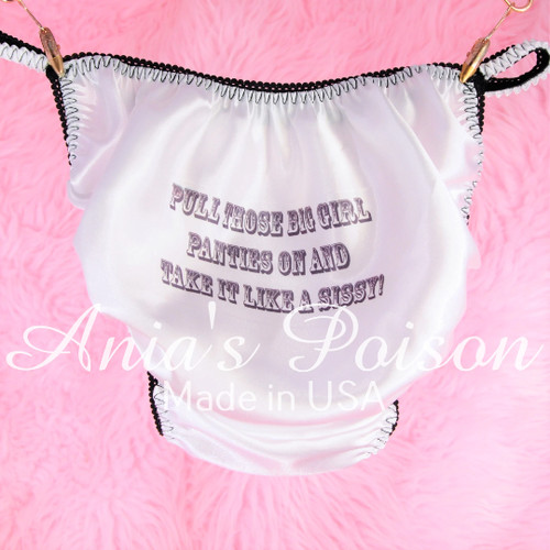 Sissy satin panties for - for, men