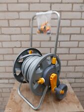 Hozelock 2488 60 metre wheeled hose reel cart 25M hose pipe + FREE 3 IN 1 NOZZLE