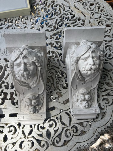 Pair vintage wall corbel - wall,