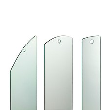 Fusion glass panel - for, raked