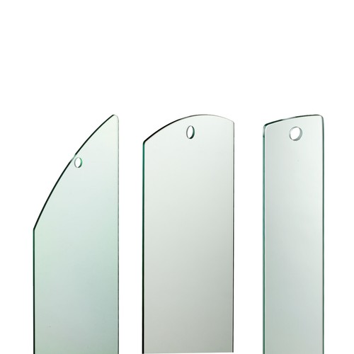 Fusion glass panel - panel, raked