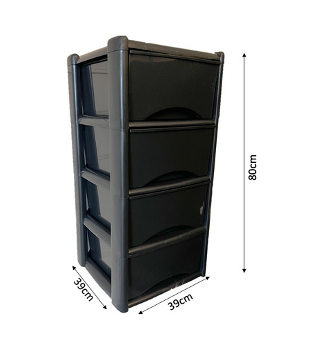 Drawer plastic tower unit - plastic,