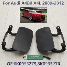 Right+Left Headlight Car Washer Cover Cap Lamp Cover for Audi A4 B8 09-12 2010