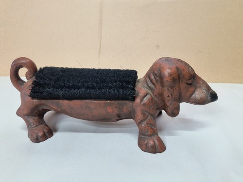 Vintage dachshund cast iron - cast,