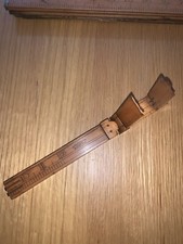 antique Edward Preston boxwood foot shoe size measure treen vintage cobler tools