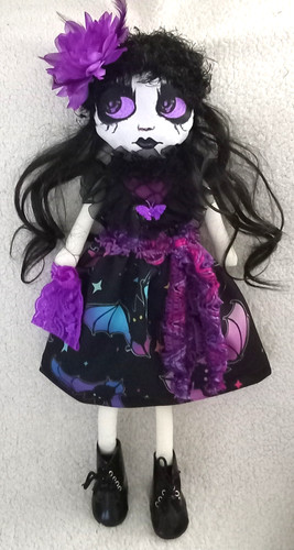 Large gothic rag doll - gothic,