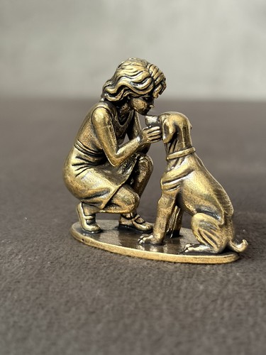 Solid brass girl - solid, with
