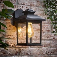 Outdoor Wall Lantern Light Traditional Black Outside Garden Lamp Lighting IP44