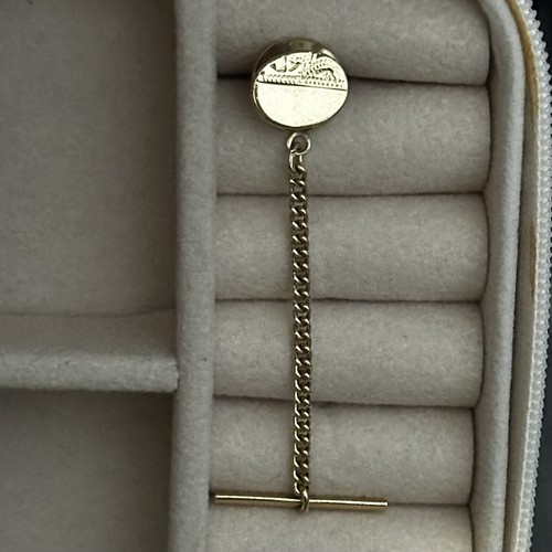 Goldtone vintage tie - goldtone, tack