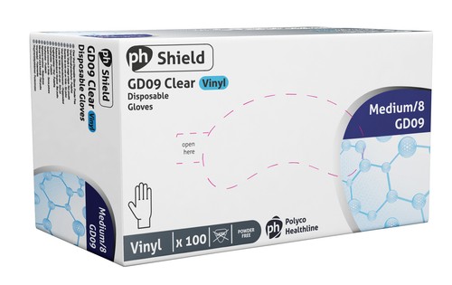 Gd09 disposable clear vinyl - clear,