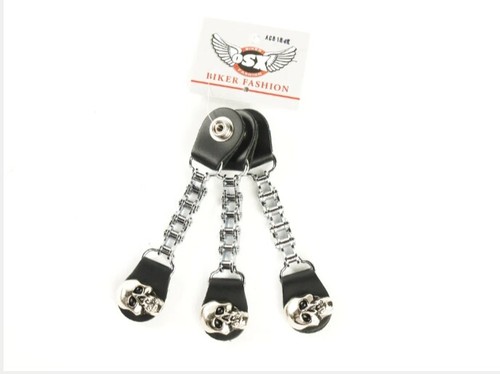 Skull biker vest extenders - skull,