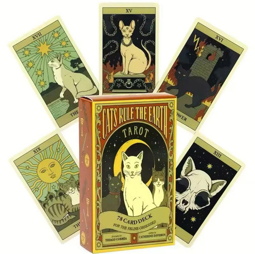 Cats rule the earth tarot - cats,