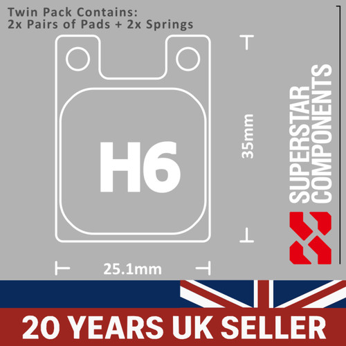 Hope disc pads twin pack - pads,