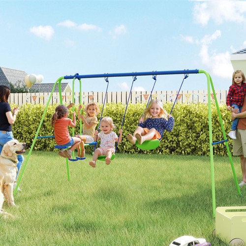Metal garden swing set - metal,
