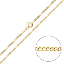 9CT YELLOW GOLD & SILVER 2MM