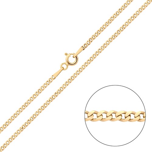 9ct yellow gold silver 2mm - 9ct,