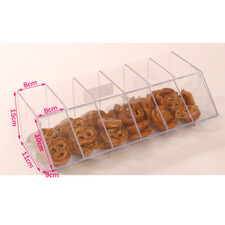 PICK N MIX SWEET ACRYLIC DISPENSER DISPLAY STACKING BIN HOLDER