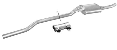 Center silencer middle pot - silencer,