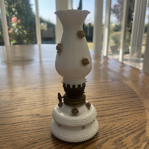 Vintage oil lamp milk - oil,
