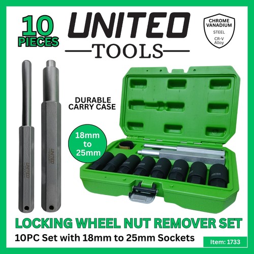 Locking wheel nut remover - locking,