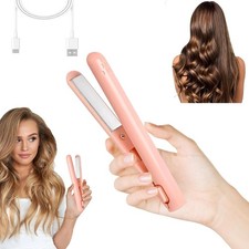 2-in-1 Portable Mini Curling Tongs for Short Hair, Travel Size 5 cm x 15 
