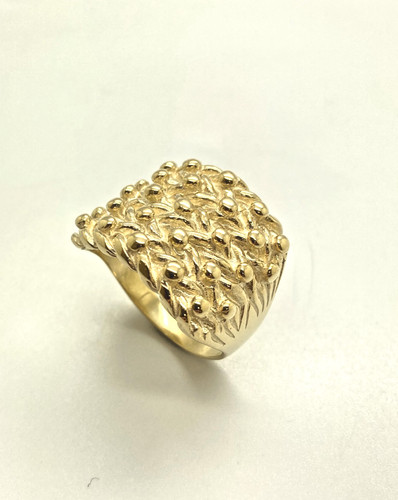 9ct yellow solid gold row - yellow,