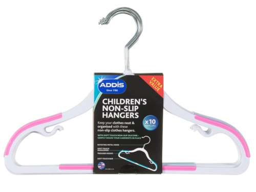 Addis non slip hangers - addis, 10pk