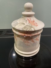 hadida bathroom collection. Peach Rose. Storage Jar. 17cm