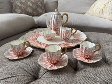 Coalport Red Coral 7 Piece