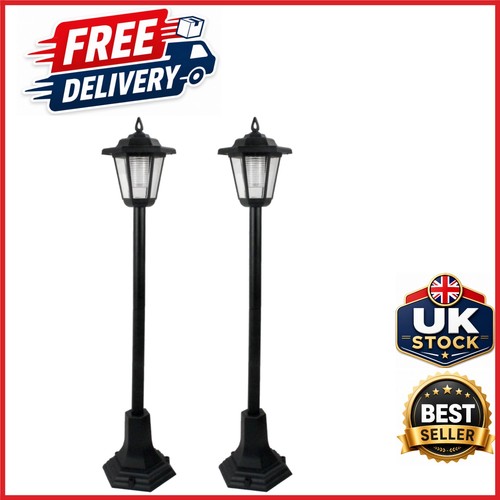 Solar powered garden lamp - lamp, post