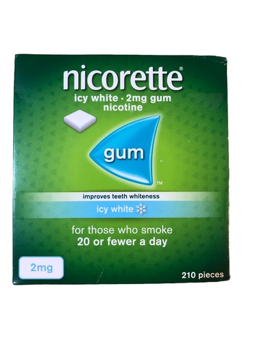 Nicorette 2mg icy white gum - nicorette,