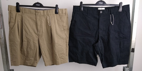 Men 2pcs cotton shorts - m&s,