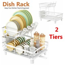 2 Tier Dish Drainer Holder
