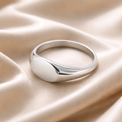 Modern signet ring - modern,