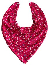 Adult Dribble Bib Special Needs Bib Red/White Flowers Bandana Bib Neckerchief