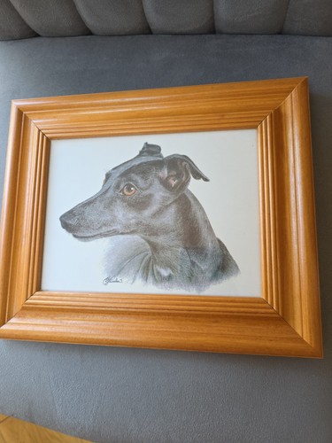 Hand mounted and framed - and,