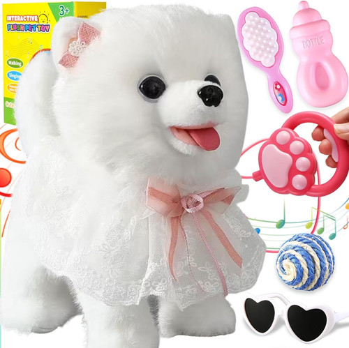 Samoyed walking dog toys - walking, for